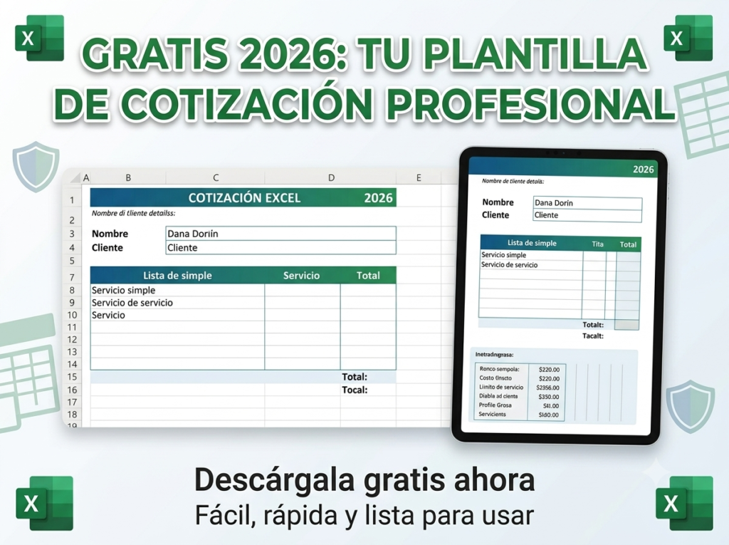 Formato Cotización Excel Gratis
